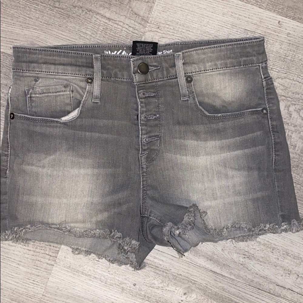 Grey High Rise Short
